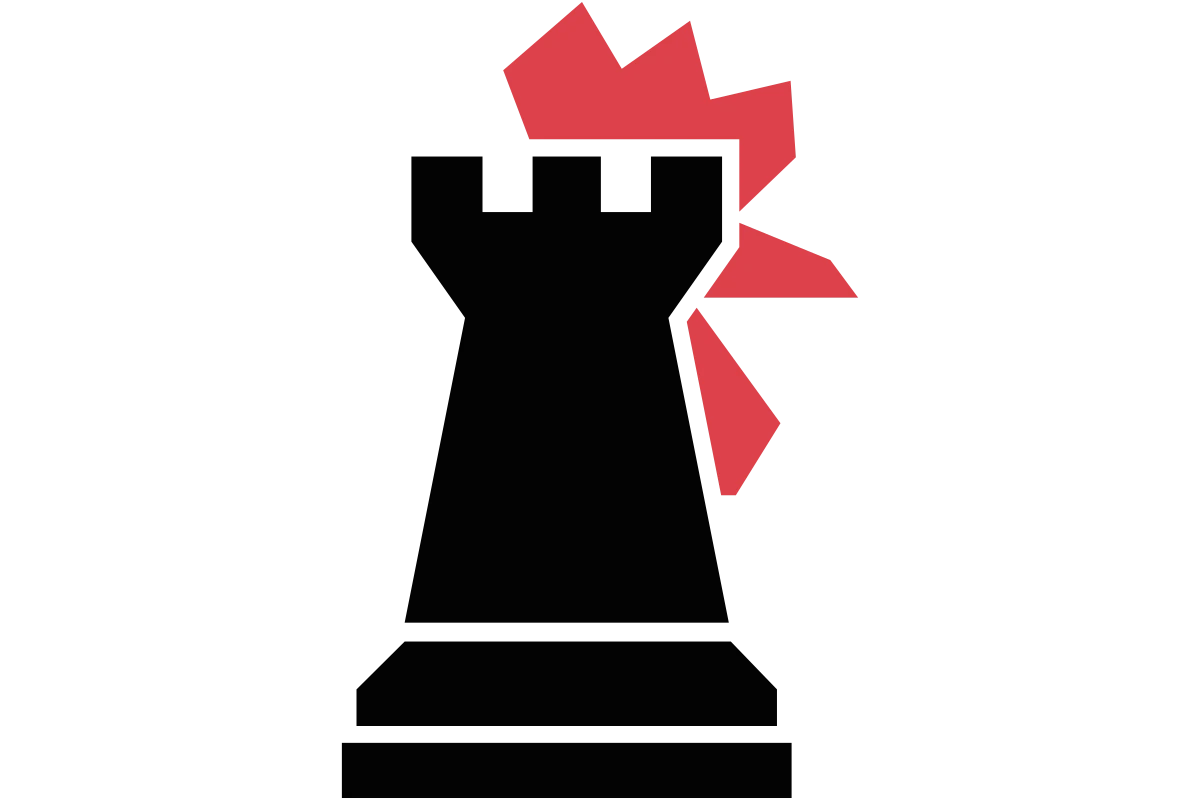 Modern Chess Rook Icon - Strategy & Tactics Illustrated
