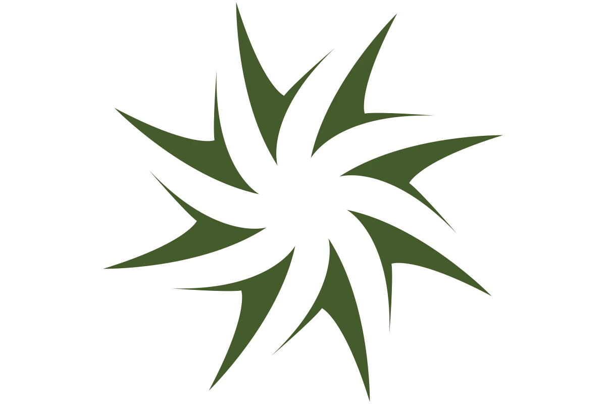 Modern Green Agriculture Symbol for Sustainability & Growth