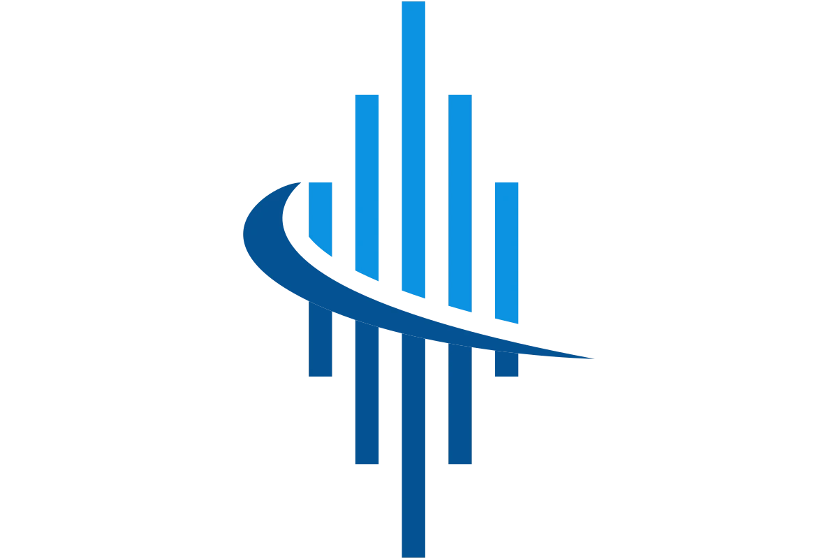 Modern Corporate Growth Logo with Abstract Bars