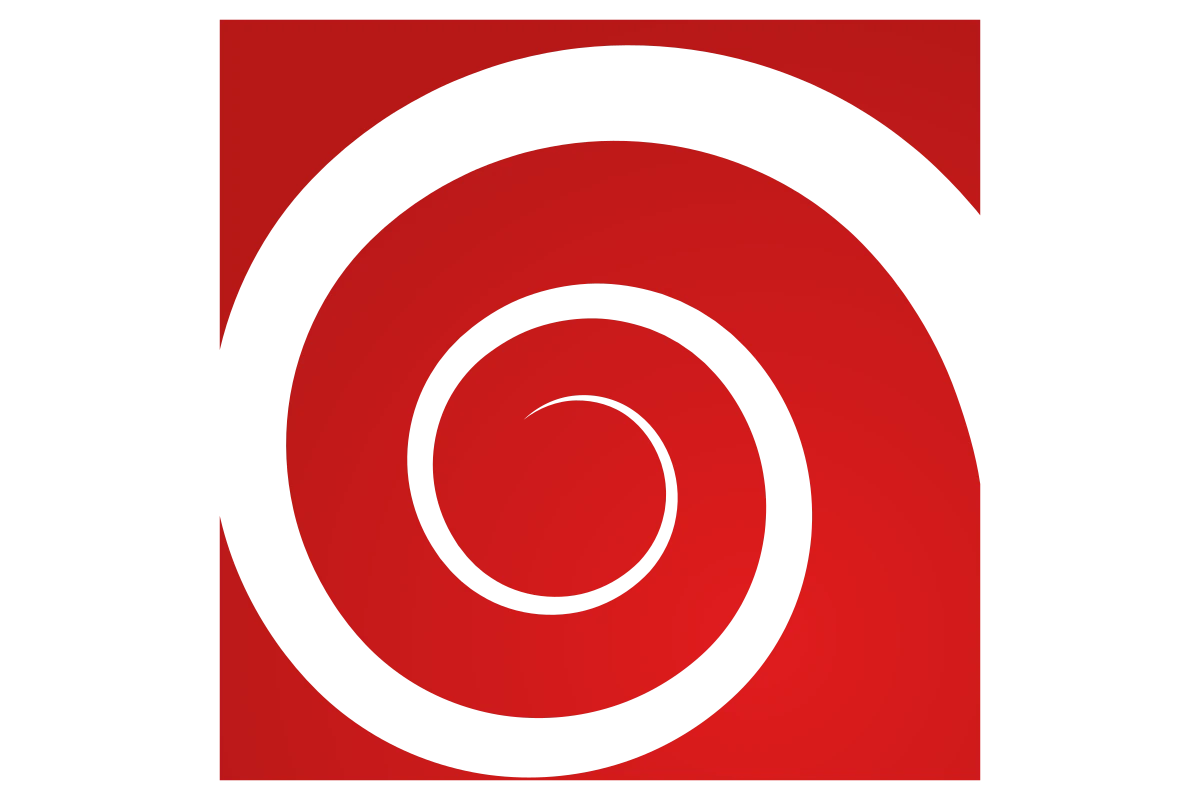 Dynamic Abstract Spiral Design in Red | Innovative Art