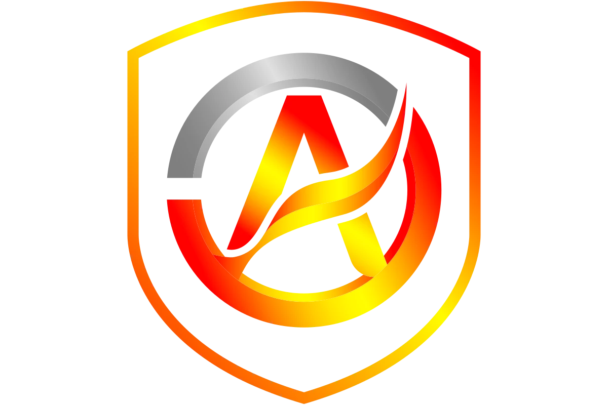 Modern Security Shield Logo with Dynamic Flair