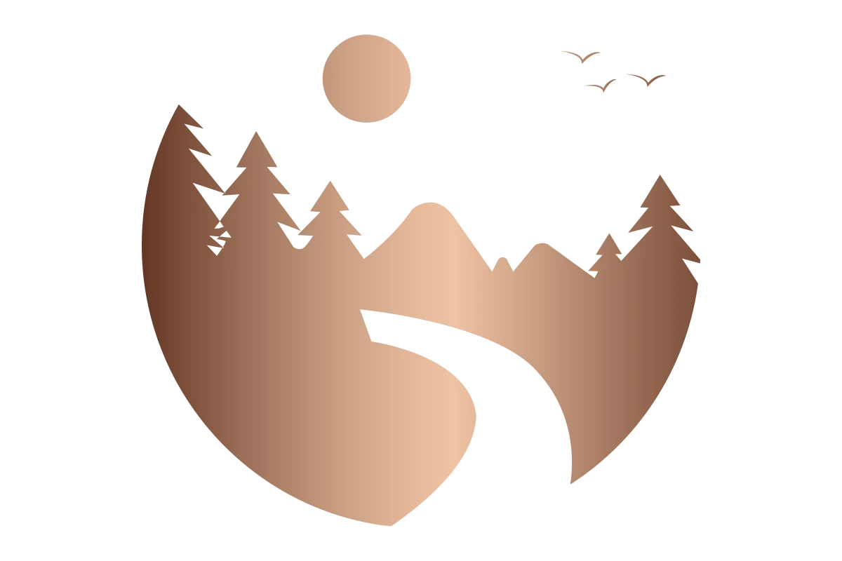 Modern Travel Agency Logo – Scenic Nature Landscape