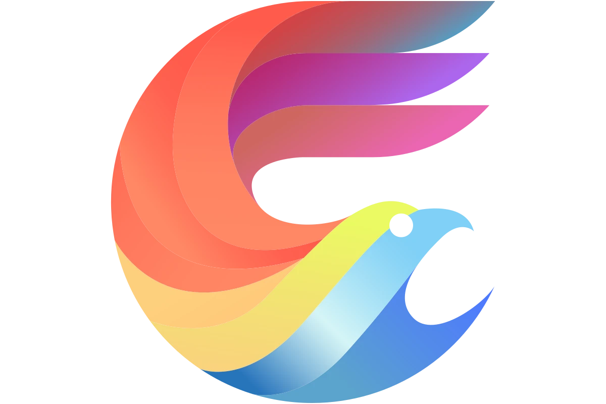 Colorful Eagle Logo for Innovative Technology