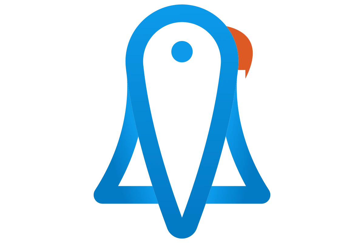 Futuristic Rocket Icon for Innovative Ventures