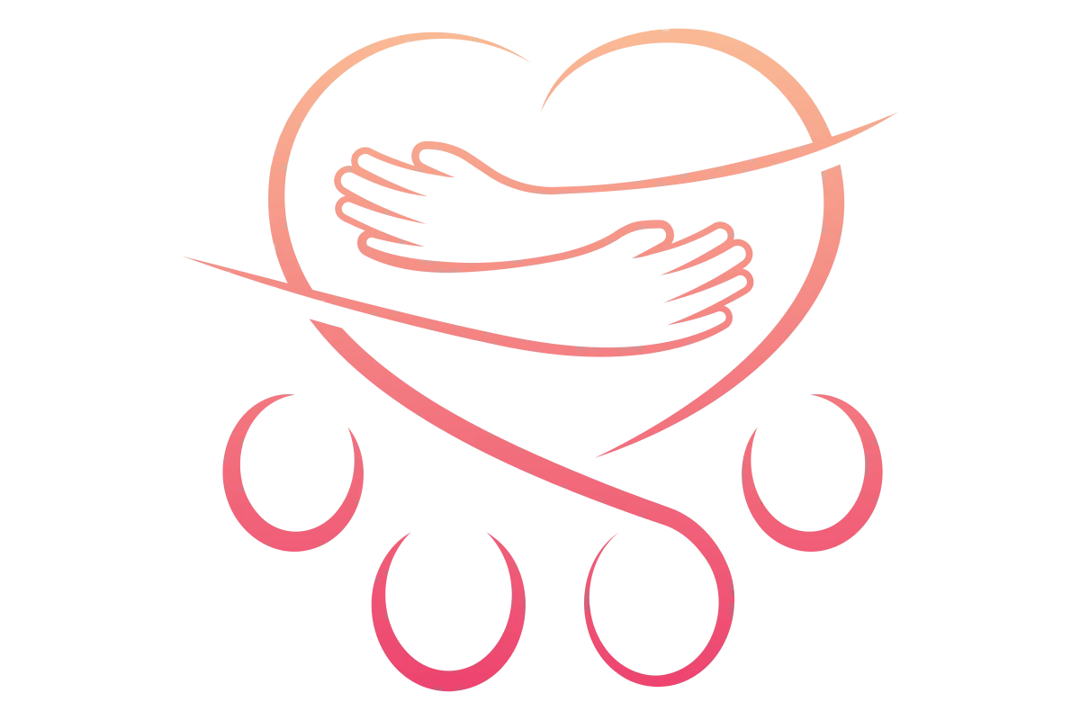 Heartwarming Community Support Logo - Embracing Care
