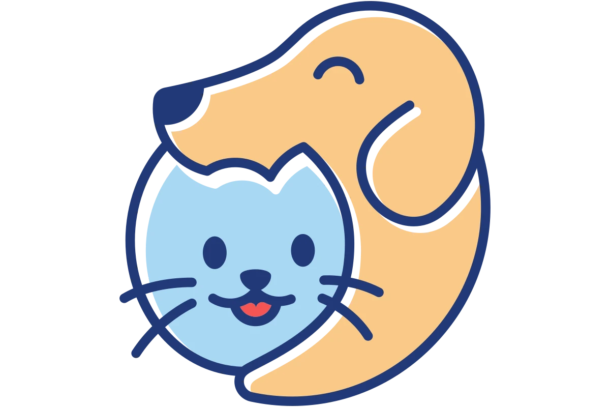 Playful Pet Mascot Emphasizing Companionship and Care
