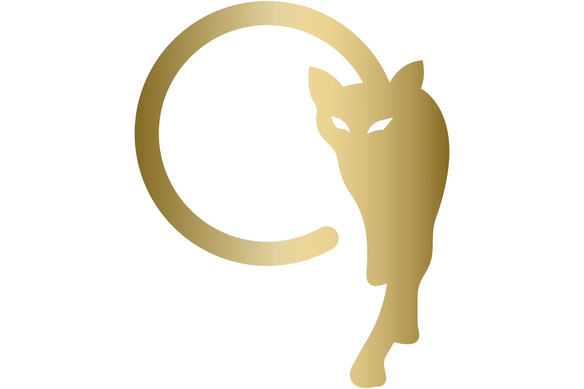 Elegant Golden Fox Logo - Minimalist Luxury Design