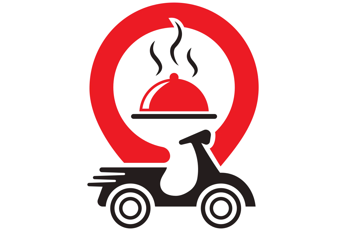 Fast and Efficient Food Delivery Service Logo Design