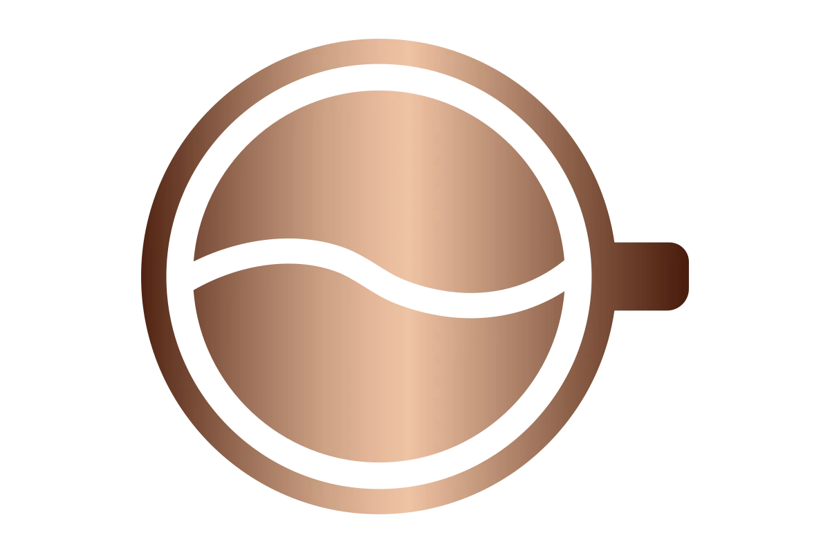 Elegant Cafe Logo Featuring Modern Coffee Element