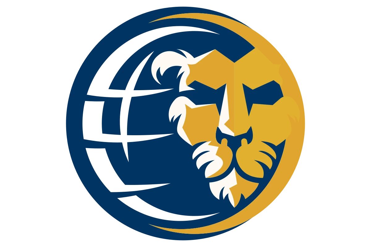 Powerful Lion Emblem for Corporate Leadership and Strength