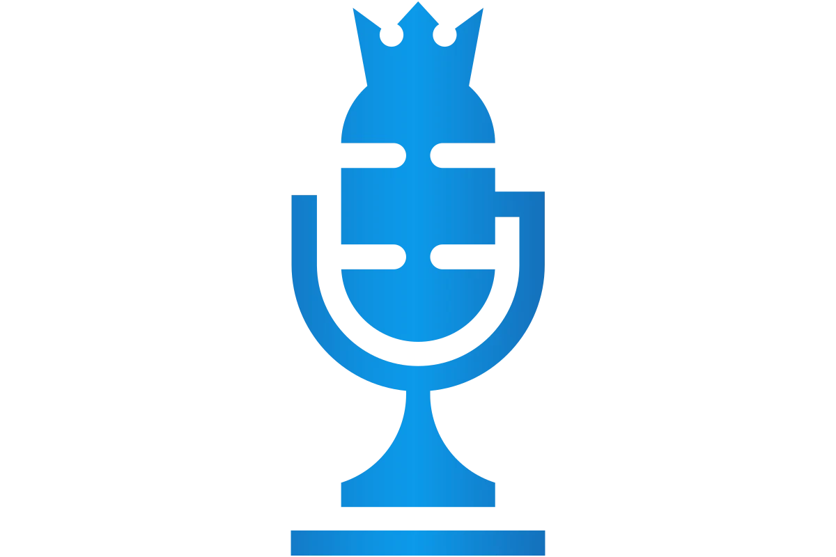 Innovative Microphone Logo with Crown for Music Services