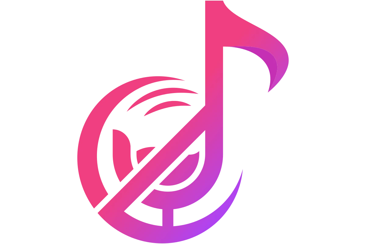 Vibrant Music Note Logo for Innovative Sound Solutions
