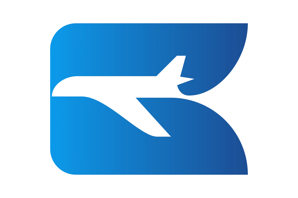 Modern Travel Agency Logo with Airplane Icon