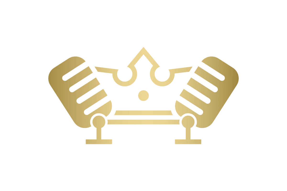 Royal Microphone Logo for Music Community Events