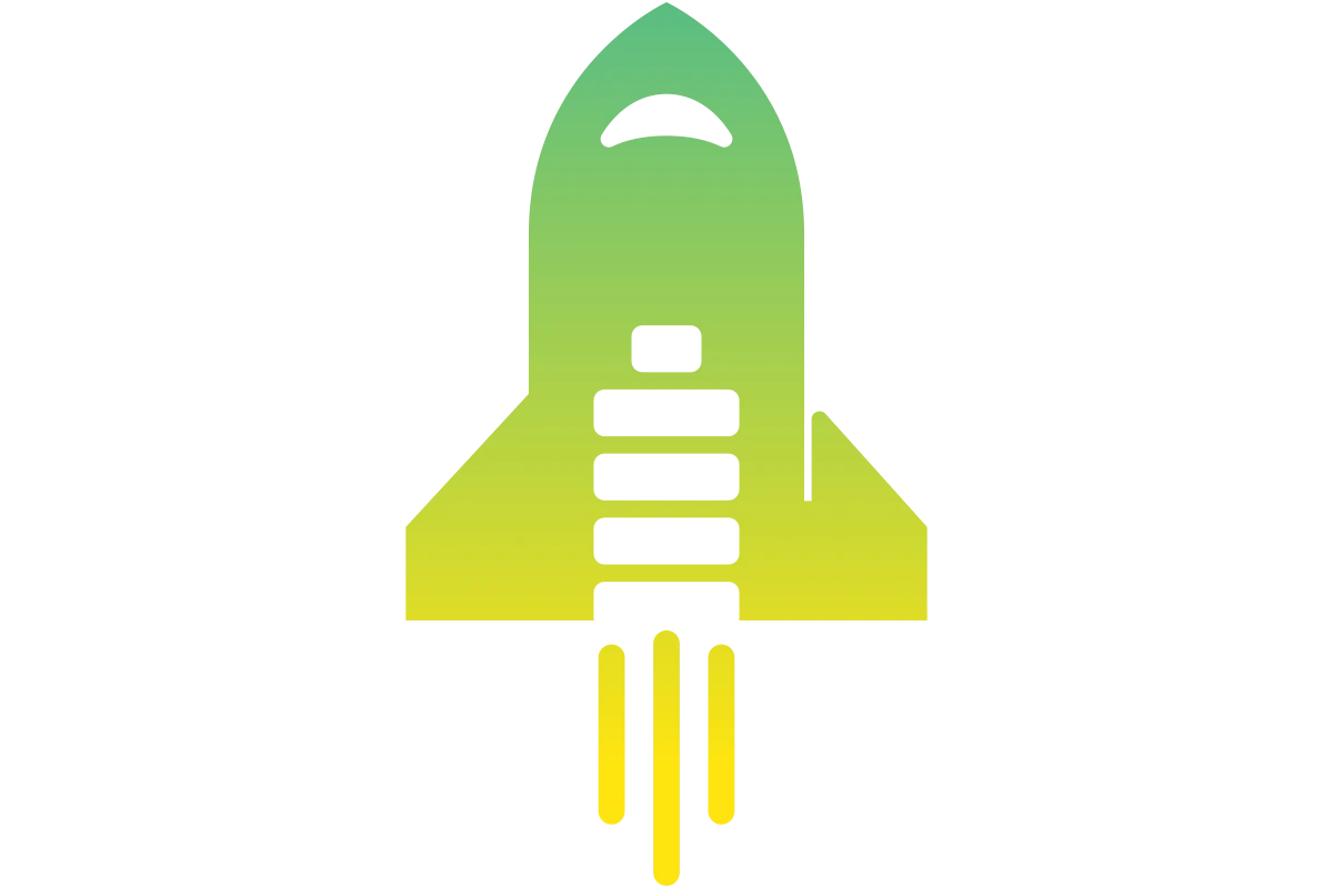 Modern Rocket Icon for Innovative Space Ventures