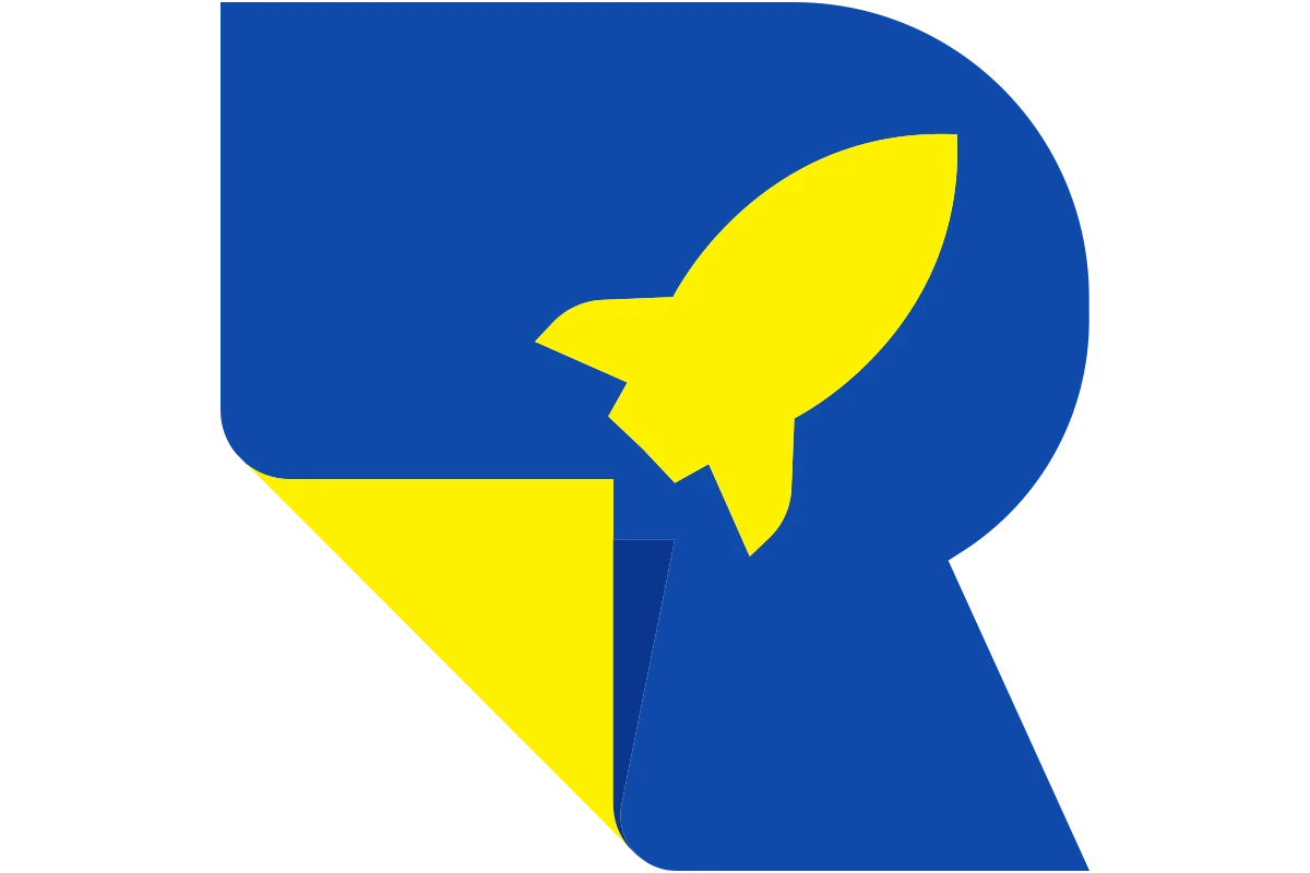 Modern Rocket Launch Symbol for Innovative Solutions