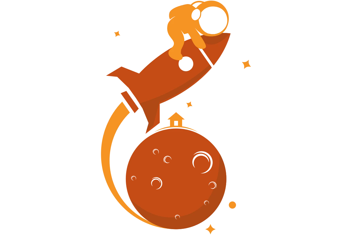 Exciting Rocket Adventure: Space Exploration Visual