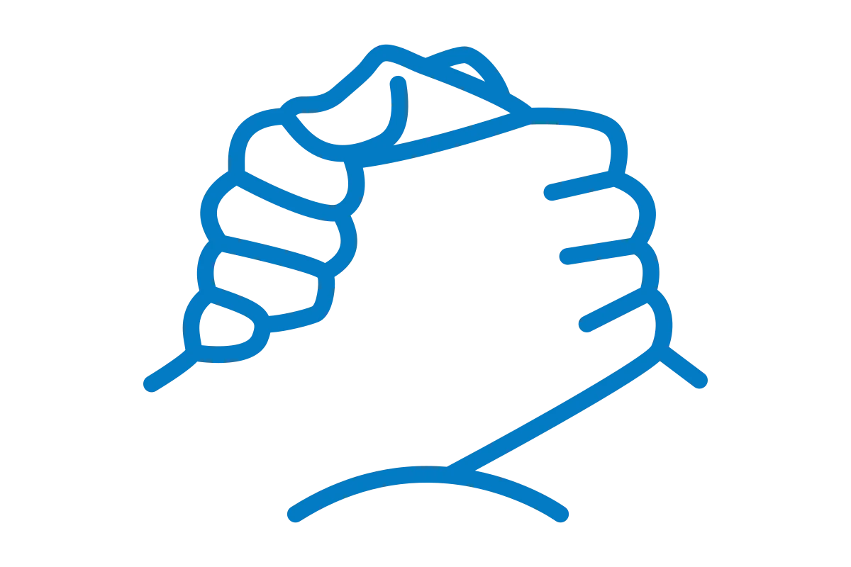 Community Partnership Handshake Icon - Unity & Support
