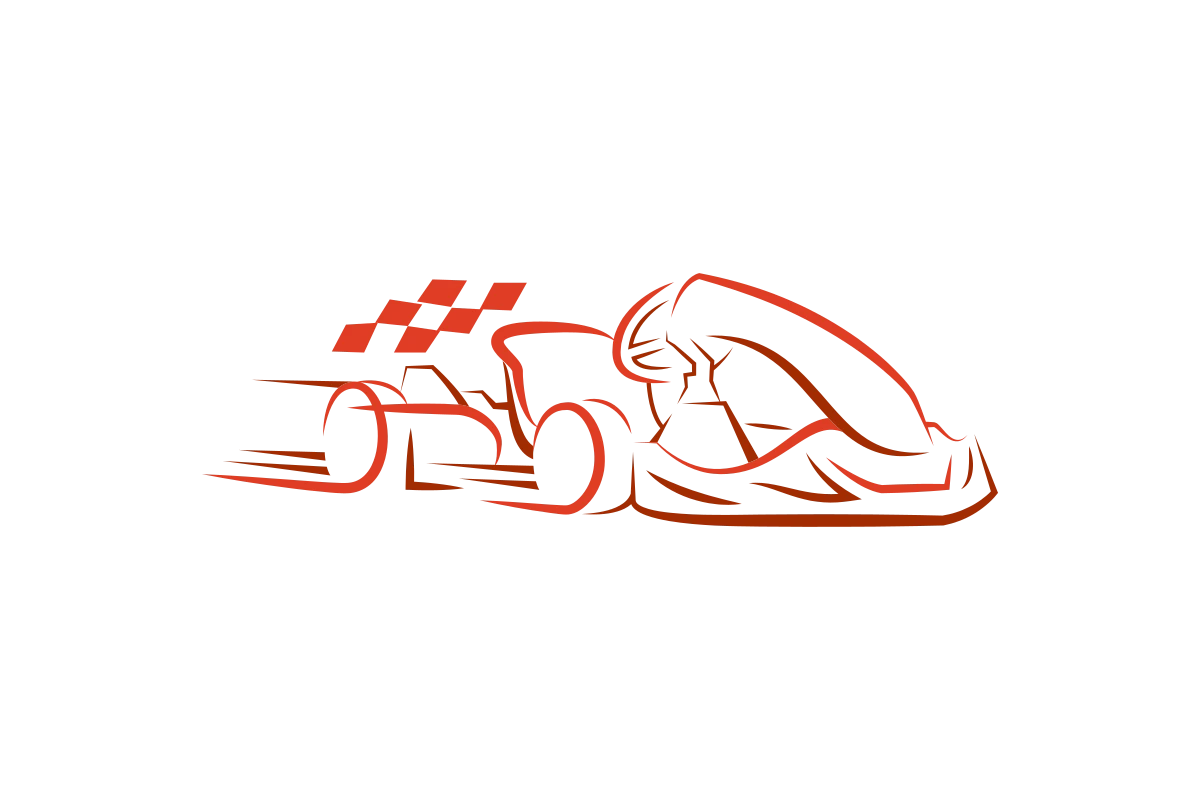 Dynamic Racecar Logo - Speed and Performance Focused