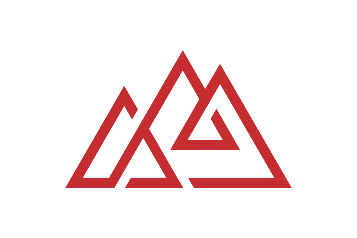 Modern Geometric Mountain Logo for Adventure Brands