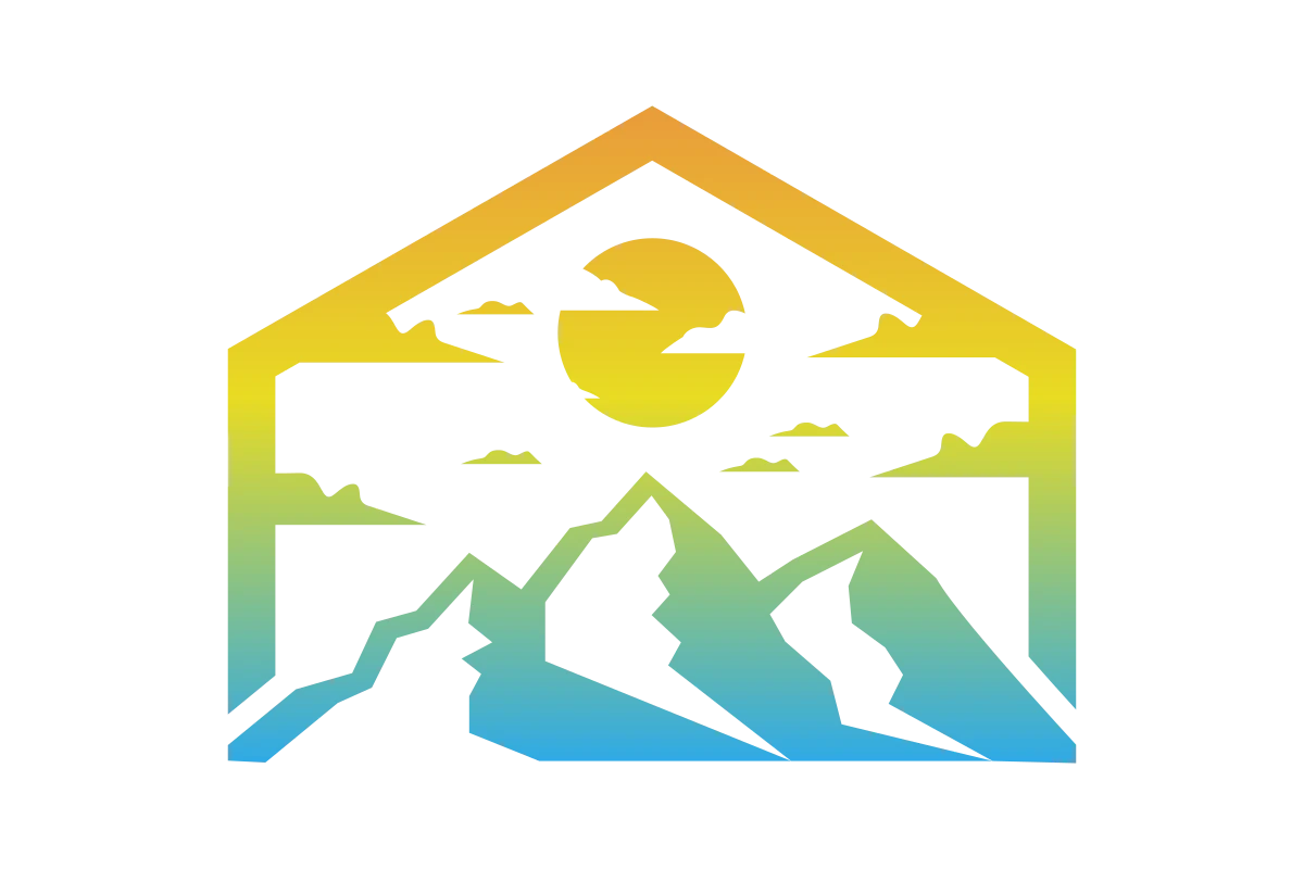 Vibrant Mountain Adventure Logo for Travel Agency