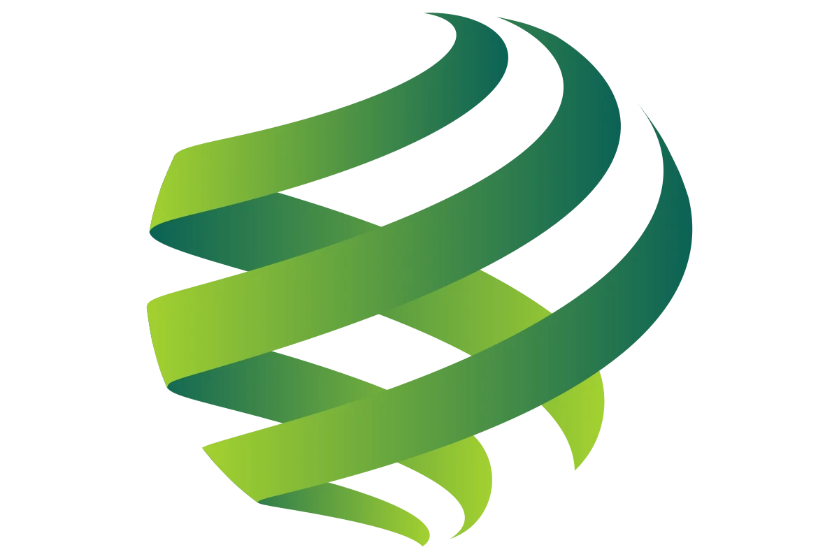Modern Green Abstract Eco-Tech Design for Innovation