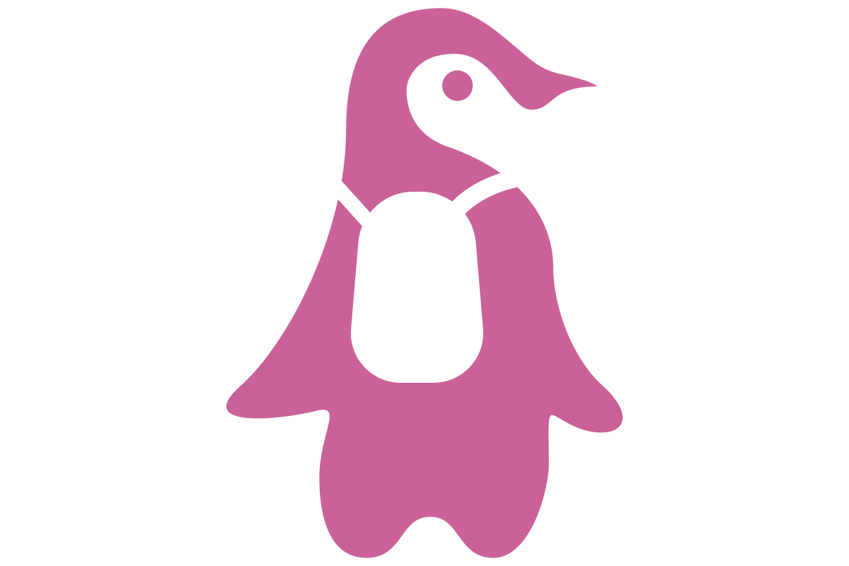 Cute Minimalist Penguin Mascot for Pet Services