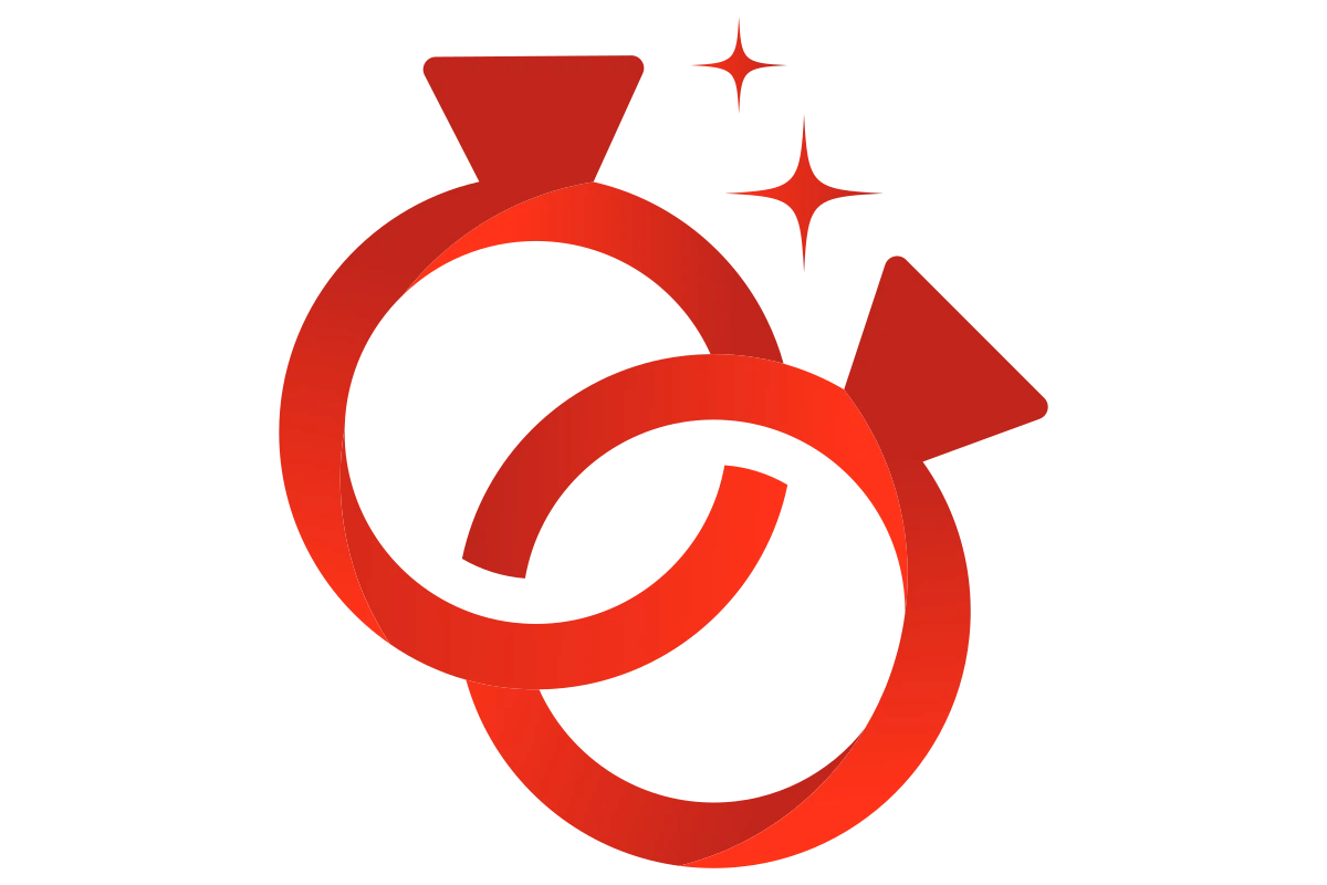 Stylish Wedding Rings Icon for Romantic Events