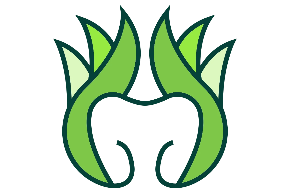 Eco-Friendly Dental Care Logo with Natural Elements