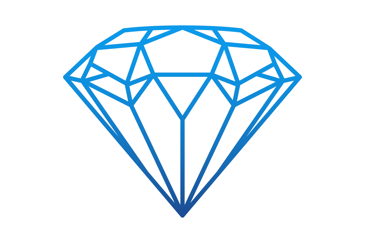 Stylish Blue Diamond Logo | Modern Elegant Jewelry | Luxury