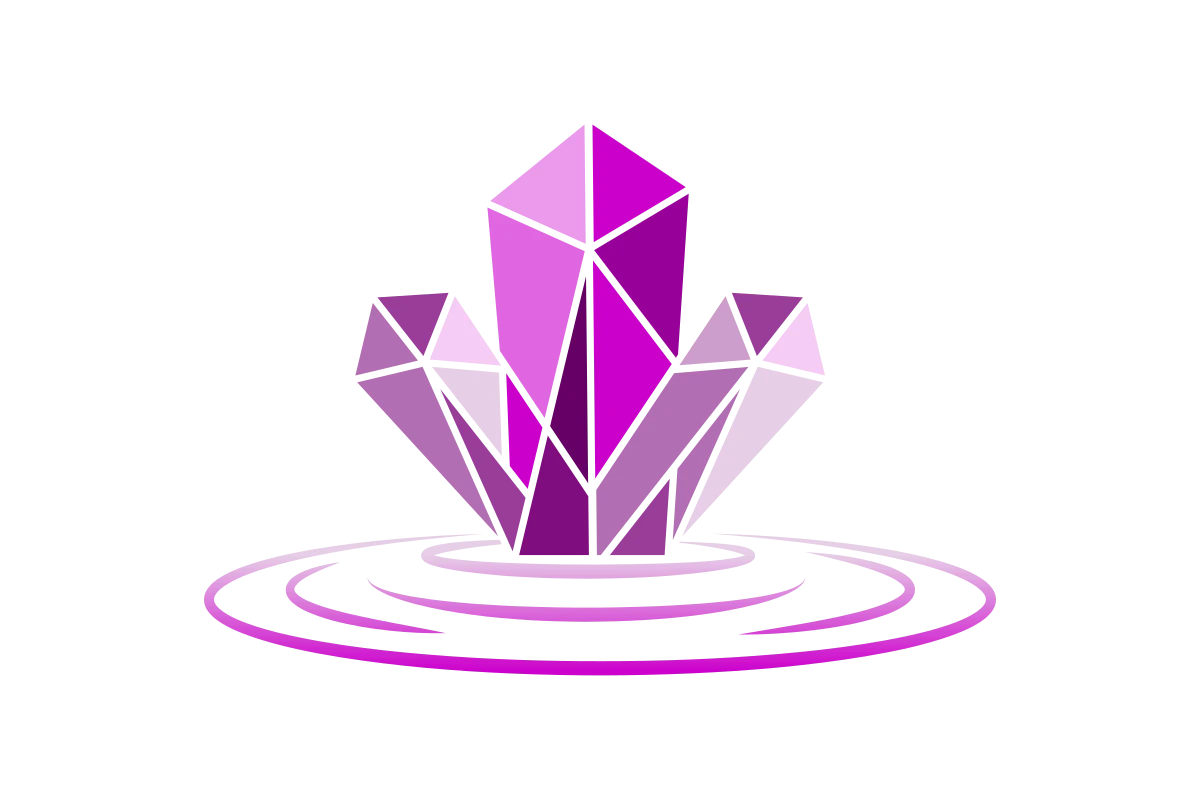 Stylized Purple Crystal Design for Luxury Jewelry