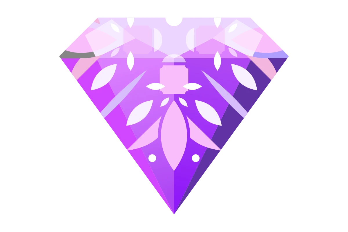 Elegant Purple Diamond Icon for Luxurious Jewelry Designs