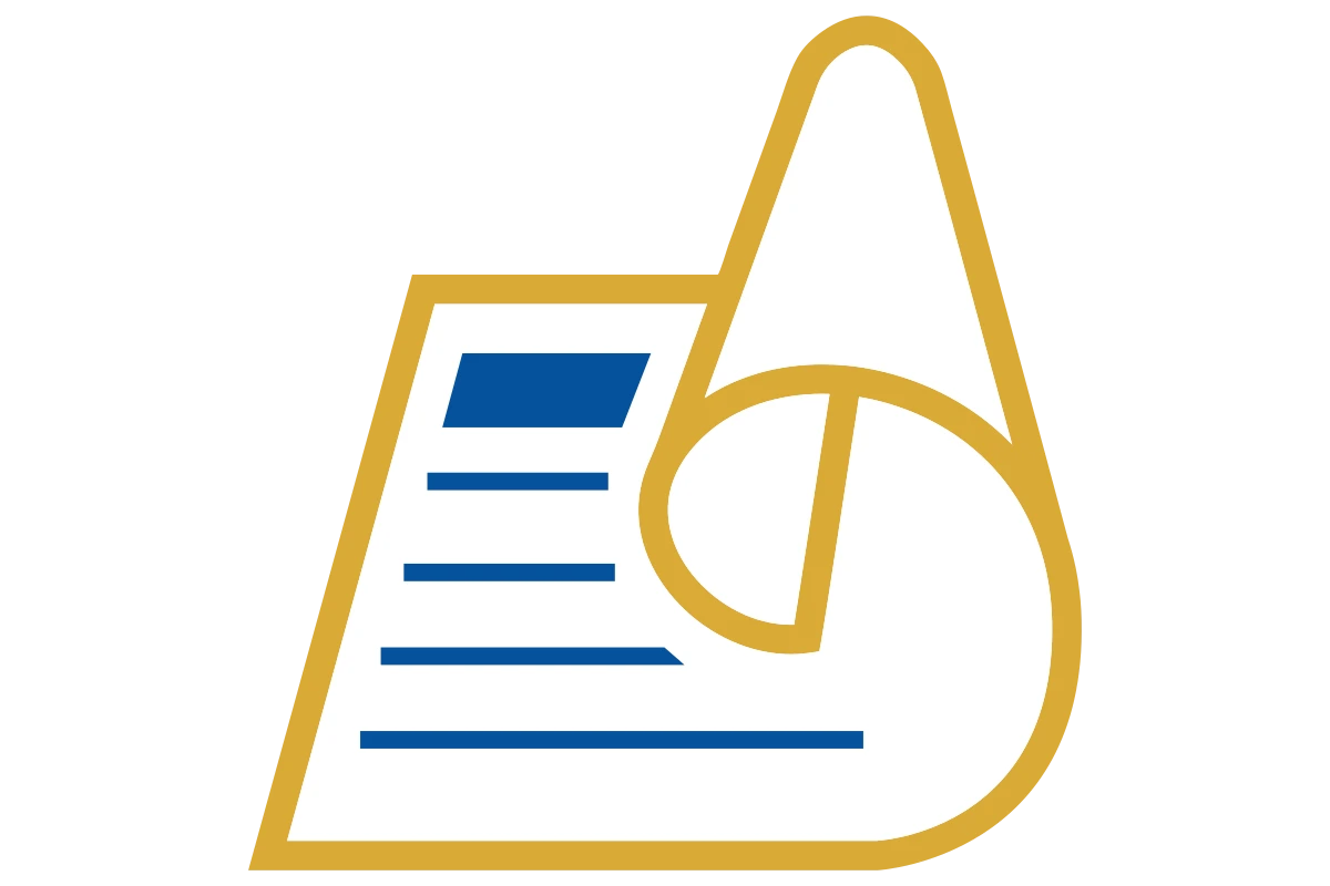Modern Accounting Document Icon for Financial Growth