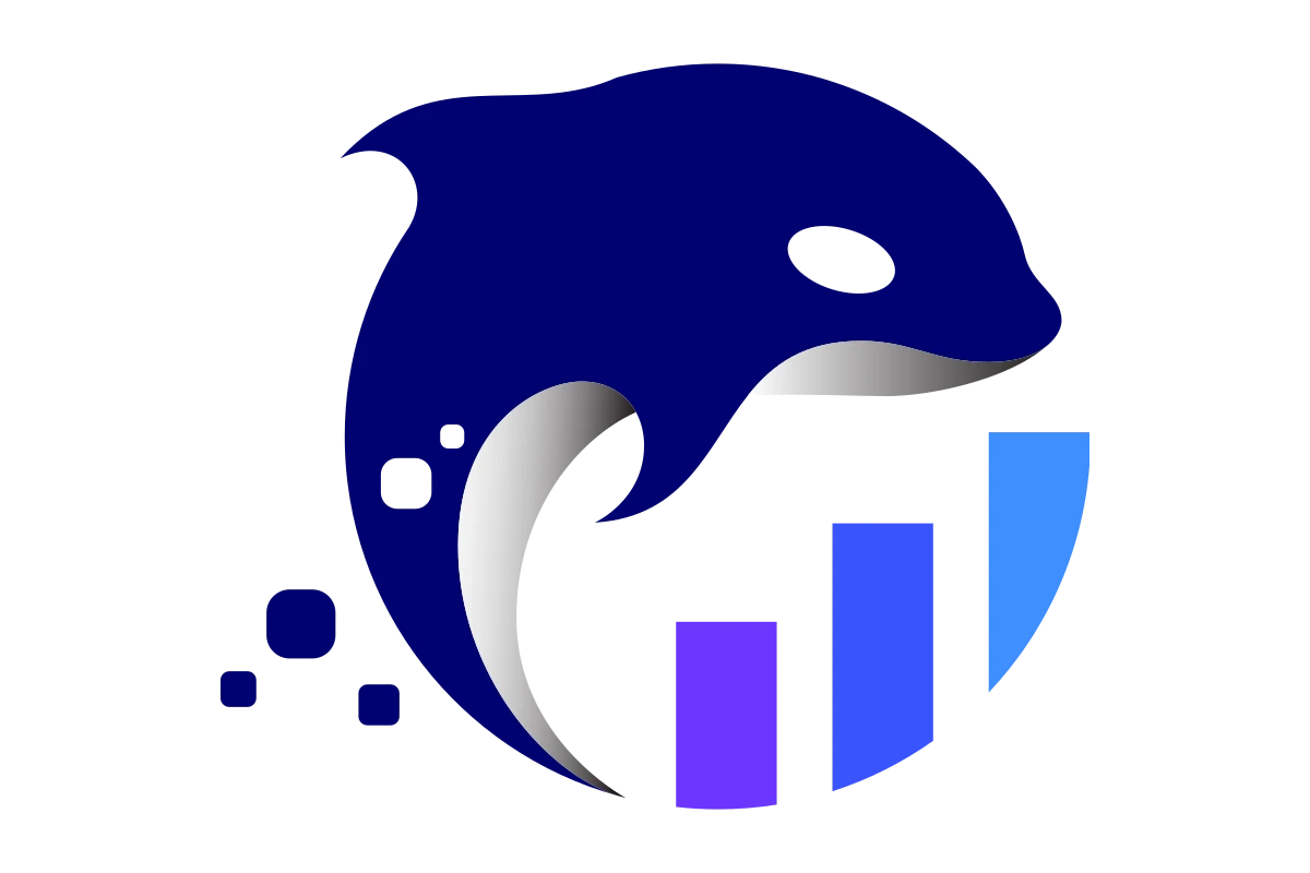 Dynamic Dolphin Data Analytics Growth Logo