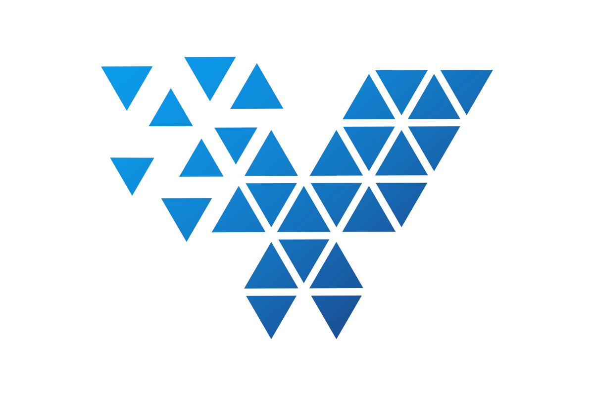 Innovative Geometric Tech Design in Blue Shades