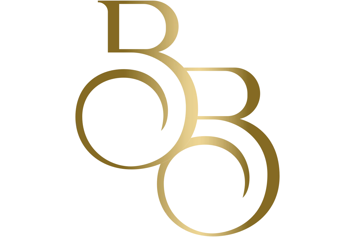Elegant Gold Monogram BB for Luxury Branding