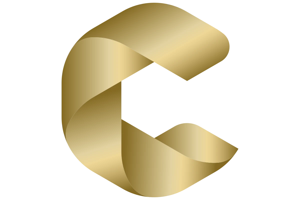 Elegant Gold C - Premium Modern Branding Element
